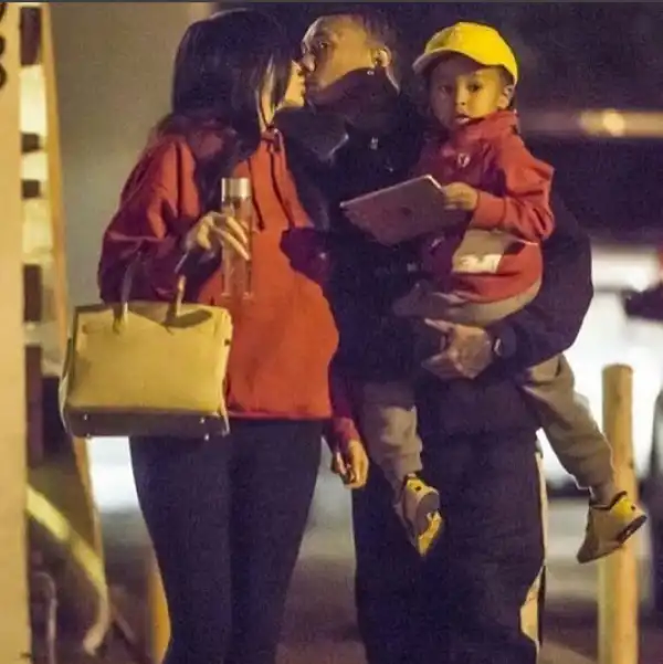 Adorable photo of Kylie, Tyga and his son